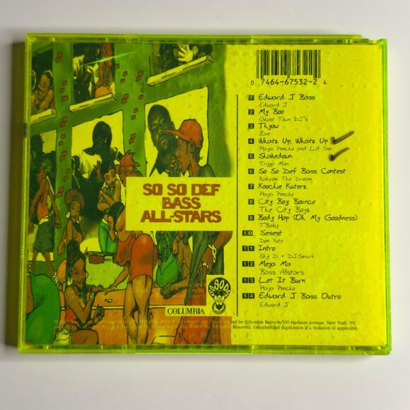 So So Def Bass All-Stars CD 1996 Columbia Records Hip Hop Miami Bass Compilation - Picture 2 of 9